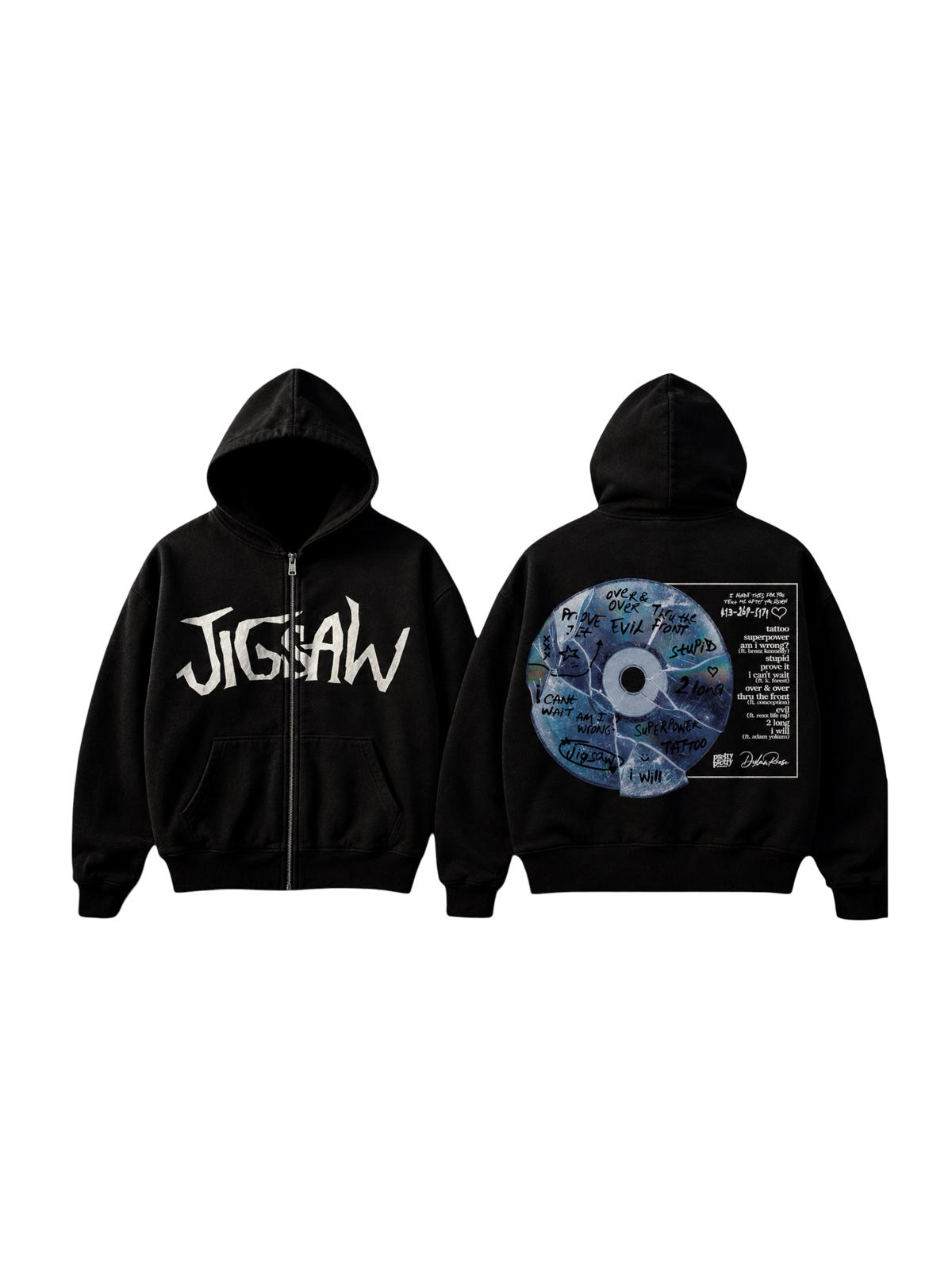 JIGSAW ZIP-UP HOODIE